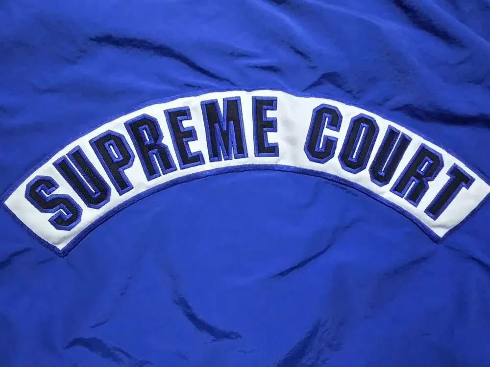 Vintage 90s Nike Supreme Court Embroidered Bomber Track Jacket